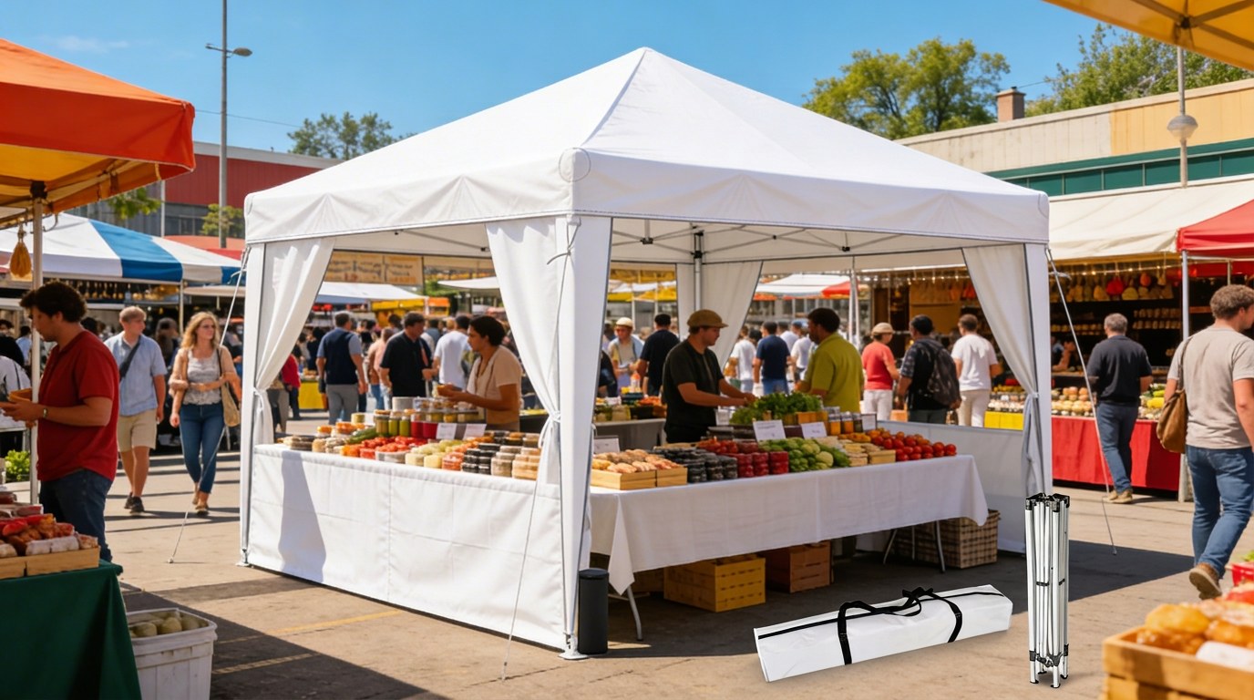 Tonnelle polyvalente jardin, terrasse, marché